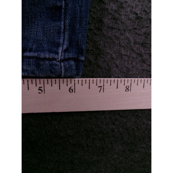 Levis 524 Jeans Women 7 Blue Too Super Low Rise Straight Leg Medium Wash Y2K - Picture 7 of 16